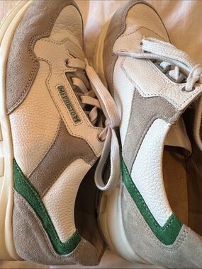LIKE NEW! Reissued  MEMPHISO Runoff Distressed Pebbled Leather Sneakers Sz 6.5